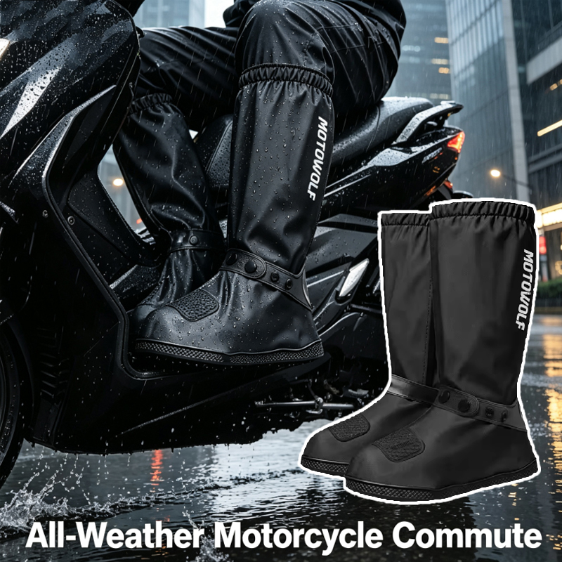 Cycling Shoes For Commute - Outdoor commuting Tube Rain Shoe Covers