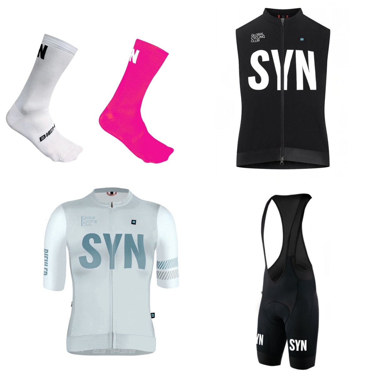 Cycling Community - SYN Women's Short sleeve white cycling