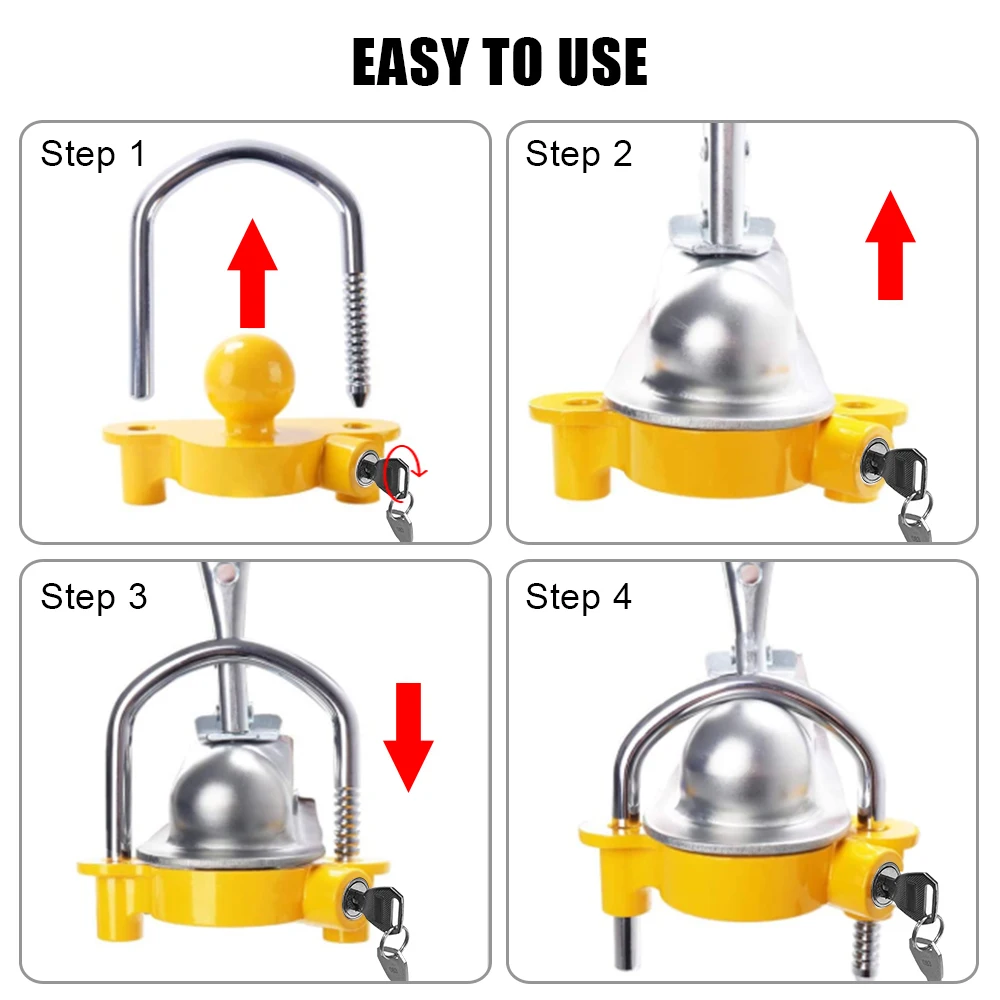 Tow Ball Security Anti-Theft T - огляд і ціна U Lock Heavy Duty