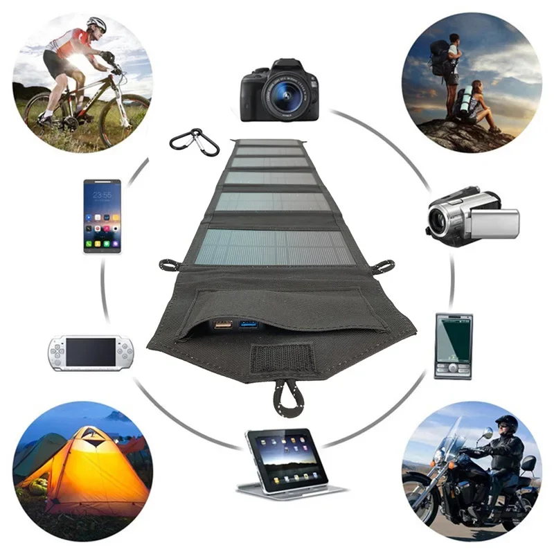 20W 6-Fold Portable Foldable S - огляд і ціна Usb Charger Dynamo