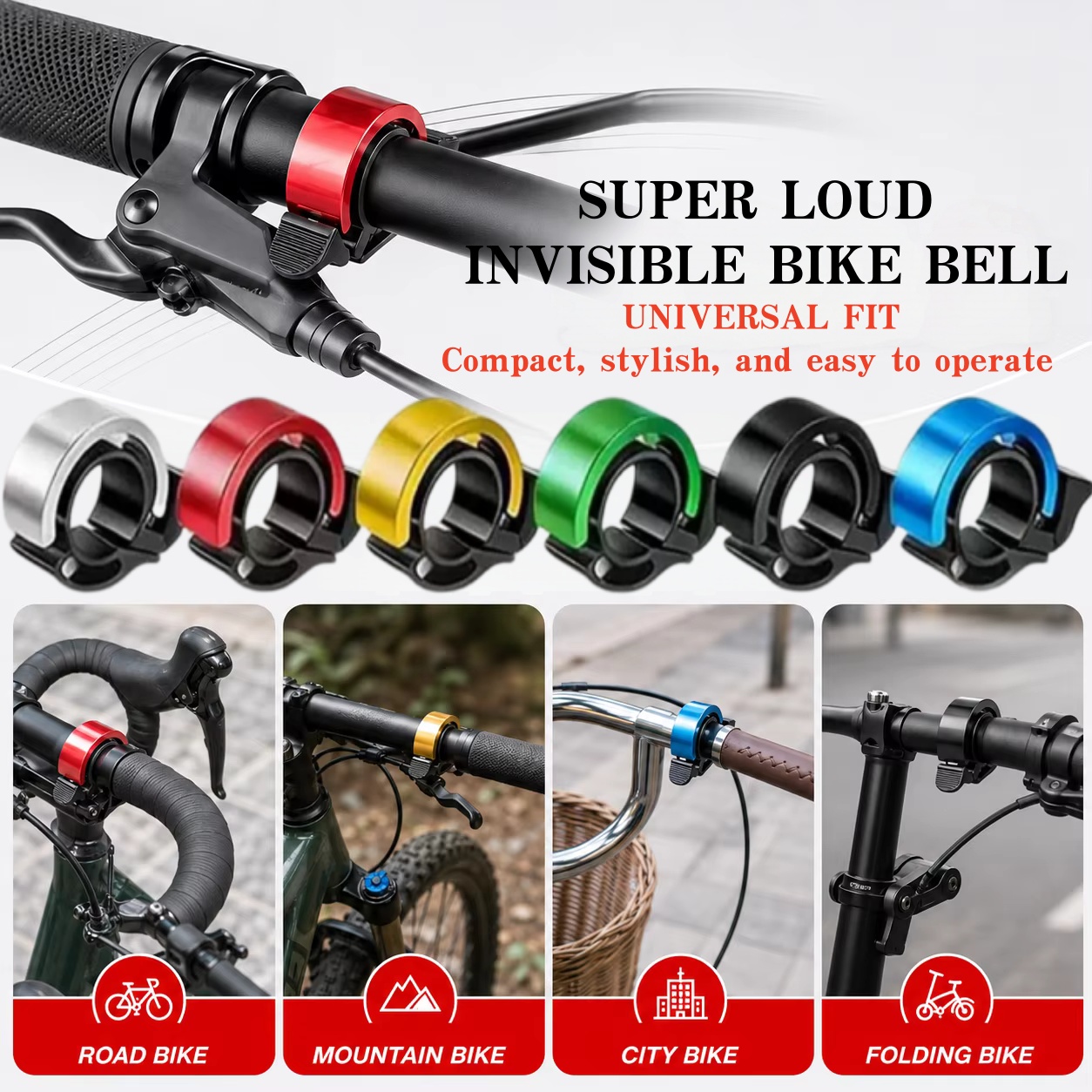 Alloy Bike Bell Loud Clear Sou - огляд і ціна Bell Handlebar Ring