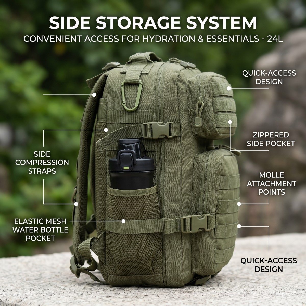24L Molle Tactical Backpack fo - огляд і ціна Cycling Commute Distance