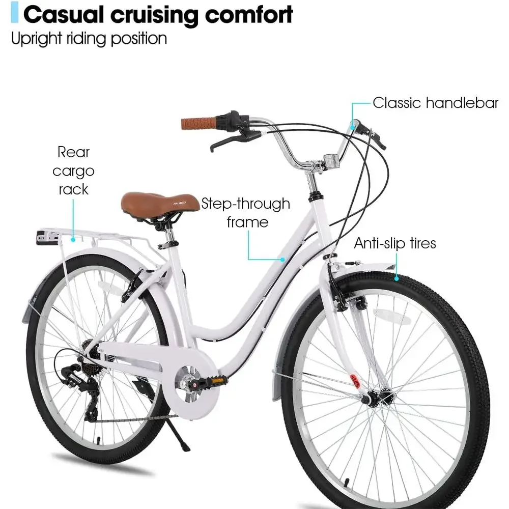 26 7-Speed Step-Through Cruise - огляд і ціна Cycling Commute Speed