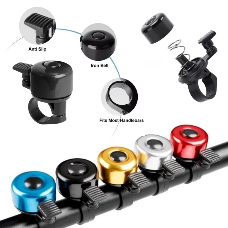 1-5Pcs Bicycle Bell Aluminum A - огляд і ціна Bell Handlebar Ring