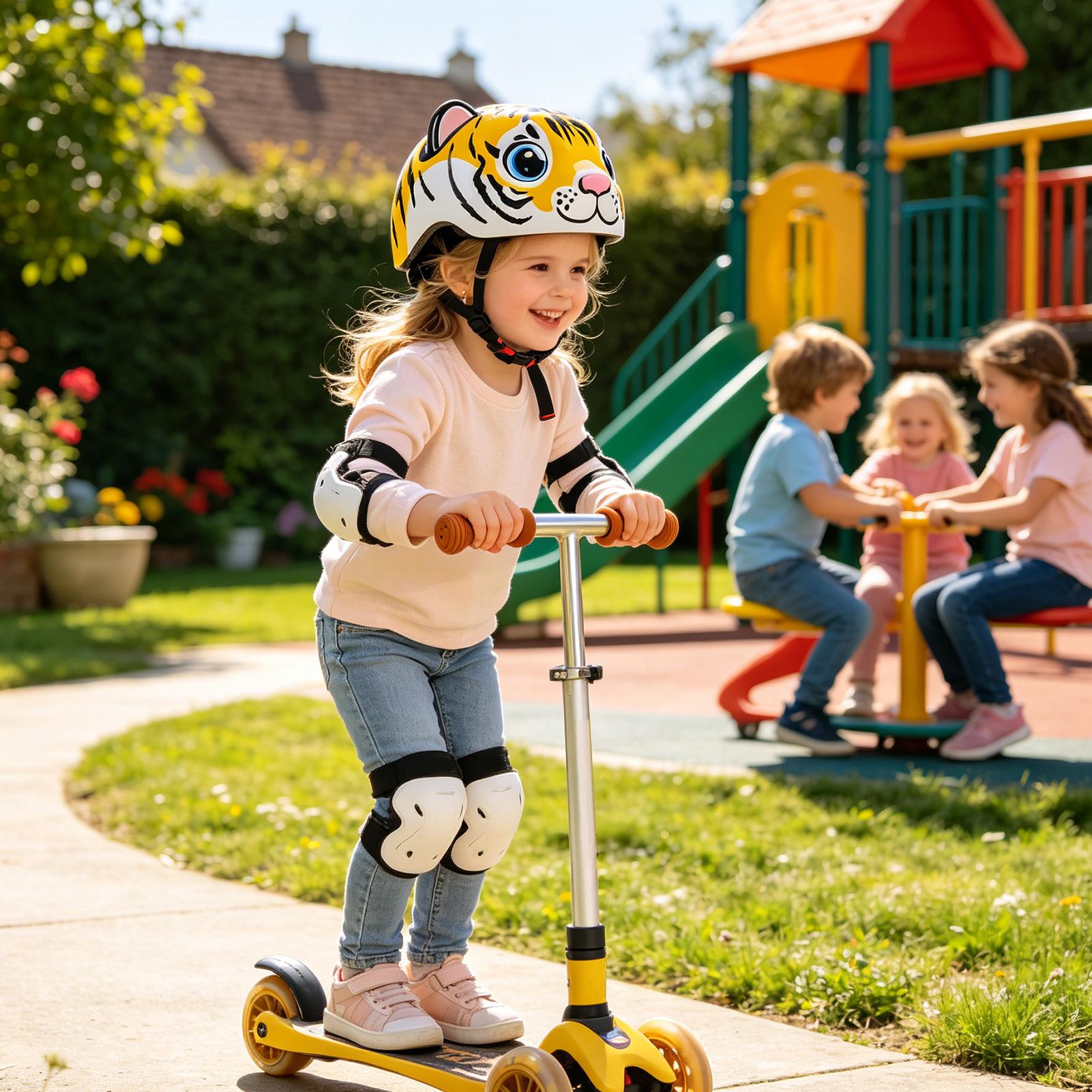 Kids Helmet Tiger Pattern Adju - огляд і ціна Commute Cycling Helmet