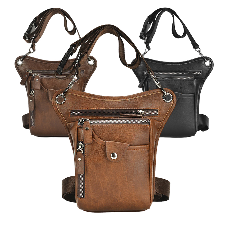 Vintage Pu Leather Waist Pack  - огляд і ціна Cycling Commuter Bag