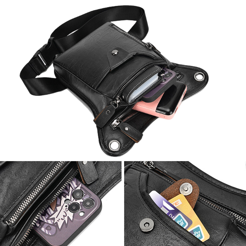 Vintage Pu Leather Waist Pack  - огляд і ціна Cycling Commuter Bag